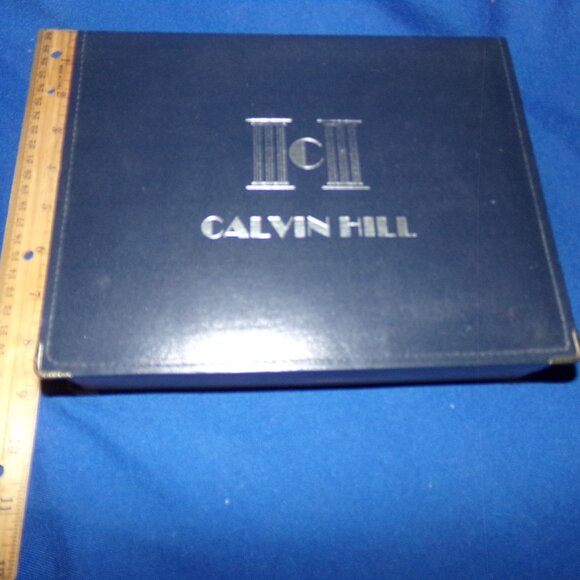 Vintage Blue Calvin Hill Empty Decorative Treasure Storage Box - Fake Book - Picture 9 of 11